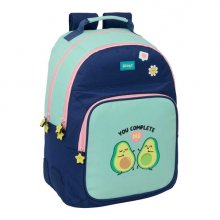 Safta Mr. Wonderful Estrella Mochila - Adaptable a Carro - Bolsillo Frontal - Portabotellas - Cremallera con Doble Tirador - Asa de Mano - Espalda Acolchada - 32x42x15cm - Color Turquesa Claro