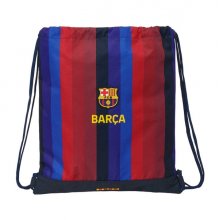 Safta F.C.Barcelona 1Âª Equipacion 26/27 Saco Plano - Cierre con Cordones - Bolsillo Interior con Cremallera - 35x40x1cm - Color Rojo y Azul