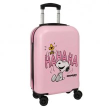 Safta Snoopy Maleta Trolley de Cabina de 20" - Candado de Combinacion - Asa Extensible - Interior Forrado - Ruedas Dobles 360Âº - Asa de Mano con Goma - 34.5x55x20cm - Color Rosa