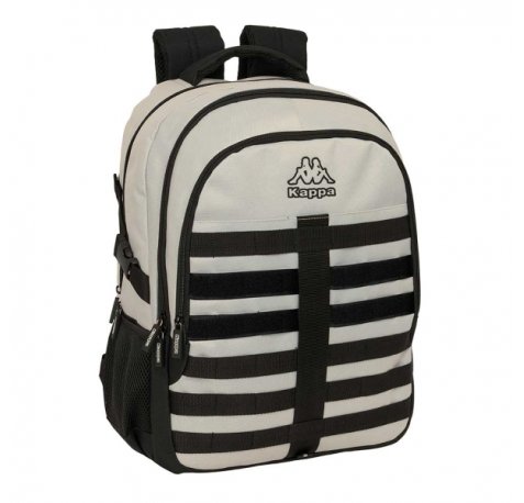 Safta Kappa Grey Mochila para Portatil hasta 15.6" - Bolsillo Antirrobo - Ergonomica - Cinta para Maleta - 340x150x460mm - Color Negro y Gris