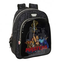 Safta Masters of the Universe Mochila Infantil - Portabotellas - Bolsillo Frontal - Asa de Mano - Adaptable a Carro - Hombreras Acolchadas - 27x33x10cm - Color Gris y Negro