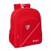 Safta Sevilla FC Mochila - 15L - Adaptable a Carro - Bolsillo Frontal - Portabotellas - Cremallera con Doble Tirador - Asa de Mano - Hombreras y Espalda Acolchada - 32x38x12cm - Color Rojo