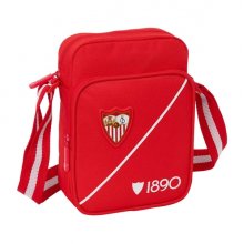 Safta Sevilla FC Bolsito con Bandolera Ajustable - Cierre con Cremallera - Compartimento Trasero con Velcro - Bolsillo Frontal - 16x22x6cm - Color Rojo Safta Sevilla FC Bolsito con Bandolera Ajustable - Cierre con Cremallera - Compartimento Trasero con Velcro - Bolsillo Frontal - 16x22x6cm - Color Rojo
