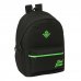 Safta Real Betis Balompie Mochila para Portatiles hasta 15.6" - Antirrobo - Bolsillo para Tablet hasta 11" - Asa de Mano - Conector USB - Acolchada - 31x44x18cm - Color Negro y Verde