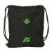 Safta Real Betis Balompie Saco de Deporte - Cierre con Cordones - Bolsillo Lateral con Cremallera - 35x40x1cm - Color Negro y Verde