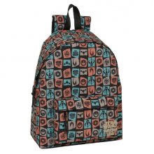 Safta Mandalorian and Grogu Mochila - Bolsillo Frontal - Espalda Acolchada - Hombreras Ergonomicas - Cremallera con Doble Tirador - Asa de Mano - 33x42x15cm - Color Negro