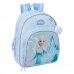 Safta Frozen Mochila Infantil - Portabotellas - Bolsillo Frontal - Asa de Mano - Adaptable a Carro - Hombreras Acolchadas - 28x34x10cm - Color Azul Pastel