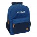 Safta el Pulpo Mochila - Adaptable a Carro - Bolsillo Frontal - Espalda Acolchada - Cremallera con Doble Tirador - Asa de Mano - Hombreras Ergonomicas - 32x43x14cm - Color Azul Marino