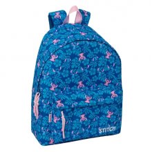 Safta Stitch Lio Mochila - Bolsillo Frontal - Espalda Acolchada - Hombreras Ergonomicas - Cremallera con Doble Tirador - Asa de Mano - 33x42x15cm - Color Azul Oscuro