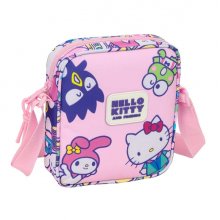 Safta Hello Kitty and Friends Bolsito con Bandolera Ajustable - Compacto - Cierre con Cremallera - 16x18x4cm - Color Rosa Safta Hello Kitty and Friends Bolsito con Bandolera Ajustable - Compacto - Cierre con Cremallera - 16x18x4cm - Color Rosa