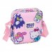 Safta Hello Kitty and Friends Bolsito con Bandolera Ajustable - Compacto - Cierre con Cremallera - 16x18x4cm - Color Rosa