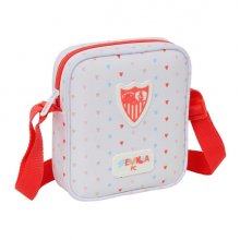 Safta Sevilla FC Preescolar Bolsito con Bandolera Ajustable - Compacto - Cierre con Cremallera - 16x18x4cm - Color Blanco y Rojo Safta Sevilla FC Preescolar Bolsito con Bandolera Ajustable - Compacto - Cierre con Cremallera - 16x18x4cm - Color Blanco y Rojo