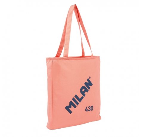 Milan Coleccion 430 Bolso Shopper 7.5L - TamaÃ±o 38x36x6,5cm - Asa Larga 27cm - Tejido 'ripstop' - Color Rosa