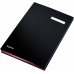 Esselte Portafirmas con 10 Separadores - Cubiertas Forradas de Plastico - Ventana Transparente en el Separador - Color Negro
