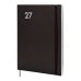 Finocam Dynamic Mara Agenda Profesional - Anual 2027 - Semana Vista Vertical - Formato Y12 - 210x270mm - Goma Elastica - Tapa Blanda de PU - Esquinas Microperforadas - Papel de 80g/m2 - Color Negro