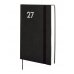 Finocam Dynamic Mara Agenda Profesional - Anual 2027 - 1 Dia por Pagina - Formato Y10 - 140x204mm - Goma Elastica - Tapa Blanda de PU - Esquinas Microperforadas - Papel de 80g/m2 - Color Negro
