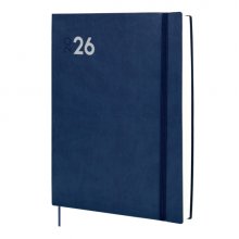 Finocam Dynamic Mara Agenda Profesional - Anual 2026 - Tapa Blanda - Cierre con Goma Elastica - Formato Y12 - 214x25x275mm - 1 Dia por Pagina - Color Azul