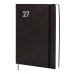 Finocam Dynamic Mara Agenda Profesional - Anual 2027 - 1 Dia por Pagina - Formato Y12 - 210x270mm - Goma Elastica - Tapa Blanda de PU - Esquinas Microperforadas - Papel de 80g/m2 - Color Negro