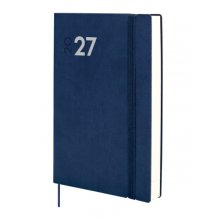 Finocam Dynamic Mara Agenda Profesional - Anual 2027 - 1 Dia por Pagina - Formato Y11 - 165x240mm - Goma Elastica - Tapa Blanda de PU - Esquinas Microperforadas - Papel de 80g/m2 - Color Azul