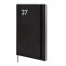 Finocam Dynamic Mara Agenda Profesional en Catalan - Anual 2027 - Semana Vista Vertical - 165x240mm - Goma Elastica - Tapa Blanda de PU - Esquinas Microperforadas - Papel de 80g/m2 - Color Negro