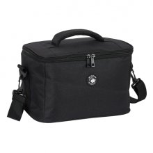Safta Mickey Bolsa Isotermica Porta Alimentos 9.2L - Cremallera - Asa Acolchada - Bandolera Ajustable - Repelente al Agua - Asa Superior - 290x180x190mm - Color Negro