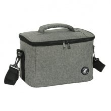 Safta Minnie Mouse Grey Bolsa Isotermica Porta Alimentos 9.2L - Cremallera - Asa Acolchada - Bandolera Ajustable - Repelente al Agua - Asa Superior - 290x180x190mm - Color Gris