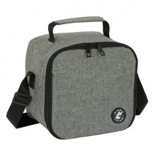 Safta Minnie Mouse Grey Bolsa Isotermica Porta Alimentos 4.4L - Cremallera - Interior Forrado de Aluminio - Bandolera Ajustable - Repelente al Agua - Asa Superior - 200x150x200mm - Color Gris