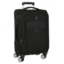 Safta Real Madrid Premium Maleta Trolley de Cabina 20â? - Cierre con Candado - Bolsillo para Portatil - Asas en 2 Lados - Protecciones Laterales - 35.7L - 350x200x510mm - Color Negro