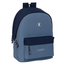 Safta el Pulpo Mochila para Portatil hasta 15.6" - Alojamiento Antirrobo - Conector USB - Base Acolchada - Ergonomica - Asa Superior - 310x180x440mm - Color Azul Oscuro