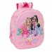 Safta Barbie Mochila 3D - Portabotellas - Hombreras Acolchadas - Asa de Mano Superior - 27x33x10cm - Color Rosa