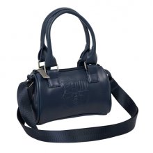 Safta F.C.Barcelona Bolso - Cremallera - Interior Forrado - Asas y Bandolera Ajustables - 1.20L - Ideal para Uso Diario - 160x75x100mm - Color Azul Marino