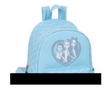 Safta K-Pop Demon Hunters Secret Mini Mochila - Bolsillo Frontal y Lateral - Cremallera - Hombreras Ajustables - Asa Superior - Compacta y Ligera - 24x28x12cm - Color Azul Claro