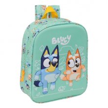 Safta Bluey Mochila Guarderia 3D - 6L - Cremallera - Asa de Mano - 22x27x10cm - Color Menta