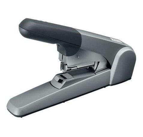 Petrus 1400 Grapadora de Gruesos - Hasta 60 Hojas - Grapado Plano - Para Grapas 25/10 - Color Gris
