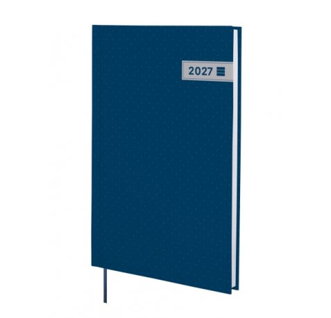 Finocam Dynamic Porto Agenda Profesional - Anual 2027 - Semana Vista Vertical - Formato Y10 - 140x204mm - Tapa Dura de Carton Forrado - Esquinas Microperforadas - Papel de 80g/m2 - Color Azul