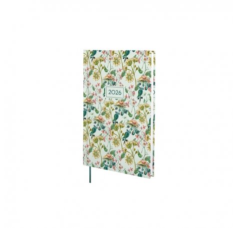 Finocam Dynamic Porto Design Agenda en Catalan - Anual 2026 - Tapa Dura - Formato Y10 - 145x12x210mm - Semana Vista en Vertical - Tematica de Flores