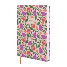 Finocam Dynamic Porto Design Camila Agenda Profesional - Anual 2027 - 1 Dia por Pagina - Formato Y10 - 140x204mm - Tapa Dura de Carton Forrado - Esquinas Microperforadas - Papel de 80g/m2 - Multicolor