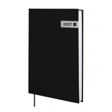Finocam Dynamic Porto Agenda Profesional en Catalan - Anual 2027 - 1 Dia por Pagina - Formato Y10 - 140x204mm - Tapa Dura de Carton Forrado - Esquinas Microperforadas - Papel de 80g/m2 - Color Negro
