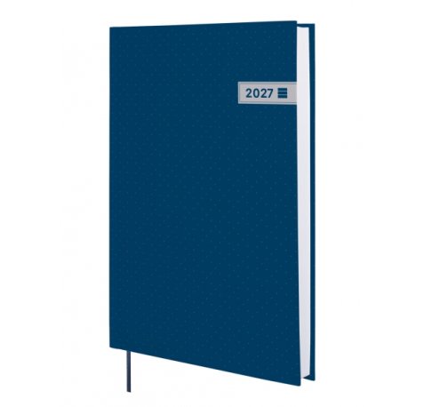 Finocam Dynamic Porto Agenda Profesional - Anual 2027 - 1 Dia por Pagina - Formato Y11 - 165x240mm - Cinta Punto - Tapa Dura de Carton Forrado - Esquinas Microperforadas - Papel de 80g/m2 - Color Azul