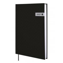 Finocam Dynamic Porto Agenda Profesional - Anual 2027 - 1 Dia por Pagina - Formato Y11 - 165x240mm - Cinta Punto - Tapa Dura de Carton Forrado - Esquinas Microperforadas - Papel de 80g/m2 - Color Negro