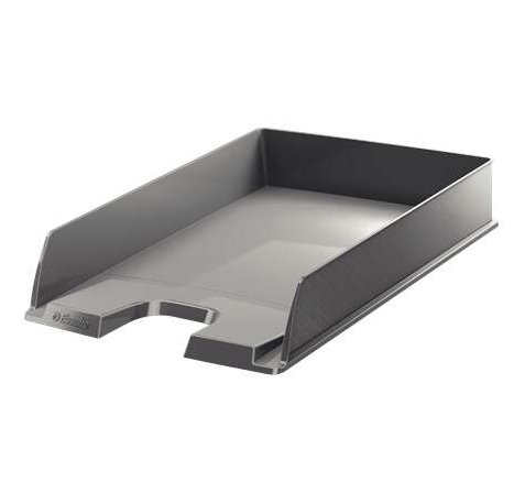 Esselte Europost Bandeja Portadocumentos -  Formato Vertical - A4 - Espacio para Etiqueta Identificativa - Color Gris (10 uds)