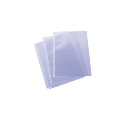 Esselte Pack de 100 Fundas Multitaladro Portadocumentos - Formato A4 - 16 Taladros - 60 Micras - Piel de Naranja - Color Transparente