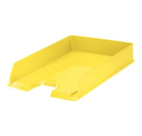Esselte Europost Vivida Bandeja Portadocumentos -  Formato Vertical - A4 - Espacio para Etiqueta Identificativa - Color Amarillo (10 uds)