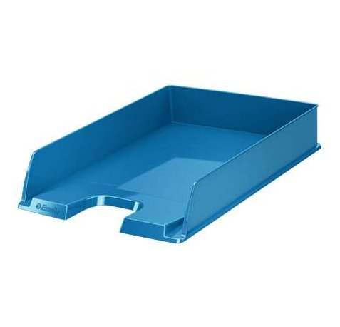 Esselte Europost Vivida Bandeja Portadocumentos -  Formato Vertical - A4 - Espacio para Etiqueta Identificativa - Color Azul (10 uds)