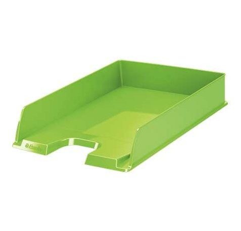 Esselte Europost Vivida Bandeja Portadocumentos -  Formato Vertical - A4 - Espacio para Etiqueta Identificativa - Color Verde (10 uds)
