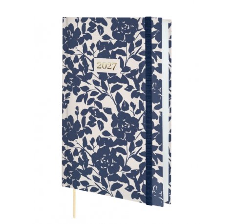 Finocam Dynamic Berlin Cotton Agenda Profesional - Anual 2027 - 1 Dia por Pagina - Formato Y10 - 140x204mm - Goma Elastica - Tapa Dura Acolchada - Esquinas Microperforadas - Papel de 80g/m2 - Multicolor