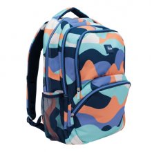 Milan The Fun Mochila Escolar 25L - Bolsillos Laterales de Malla - Compartimento Interior para Portatil - 4 Cremalleras - 46.5x30x17cm - Multicolor