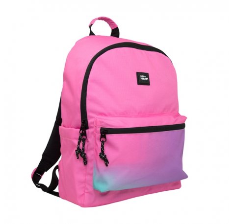 Milan Sunset Mochila Escolar Clasica 22L - 2 Cremalleras - 41x30x18cm - Color Rosa