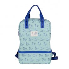 Milan Coleccion 460 Mochila Infantil con Compartimento Isotermico - Amplio Compartimento Interior - 2 Bolsillos Laterales - Capacidad Total 9,5L - Color Verde/Azul