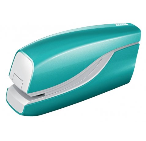 Petrus WOW E-310 Contactless Grapadora Electrica - Hasta 10 Hojas - Grapado Cerrado - Utiliza Grapas Petrus NÂº10 - Color Turquesa Metalizado